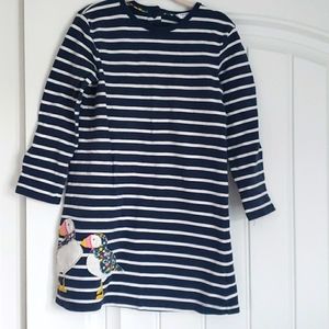 Baby Boden Long Sleeve Applique Dress